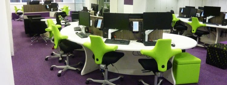 family mosaic office refurbishment by rap interiors