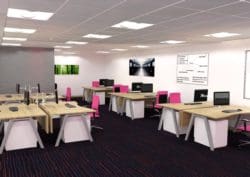 3D Office Interiors Design by Refurbishment Company Rap Interiors