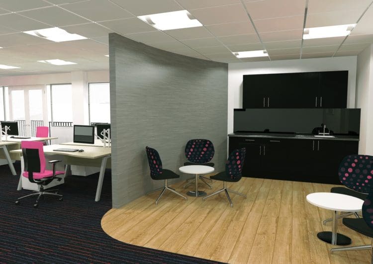 3D Render of an Office Refurbishment in Kent