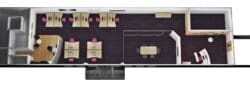 Birds Eye View 3D Office Design for Archive Warehouse