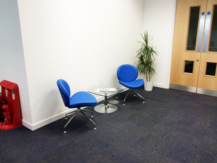 Office Waiting Area Design and Furniture at TransGlobal