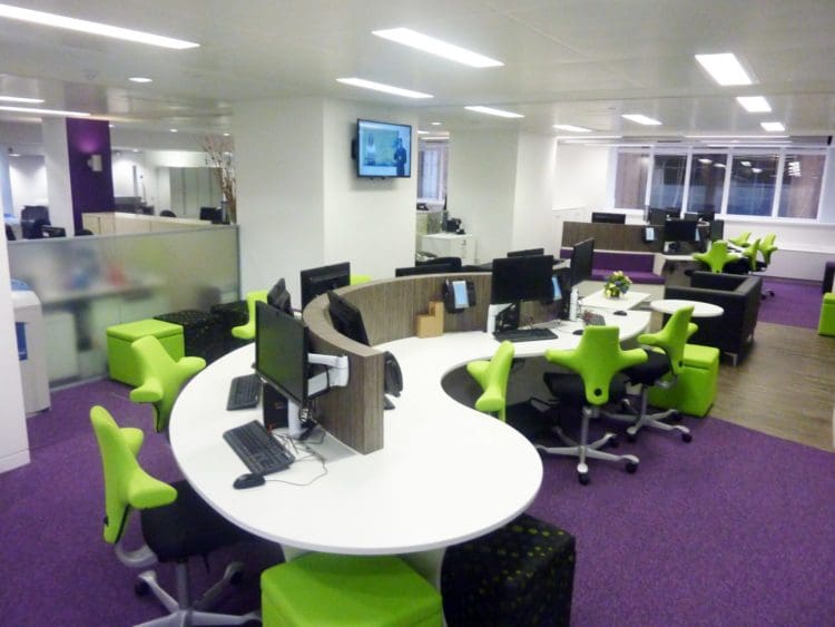 On Trend Office Furniture Solutions: Snake Desking for a London Office Refurbishment