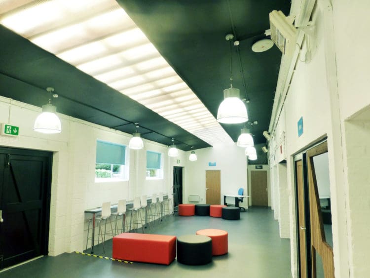 Sixth Form Centre Interiors at East Kent College in Folkestone