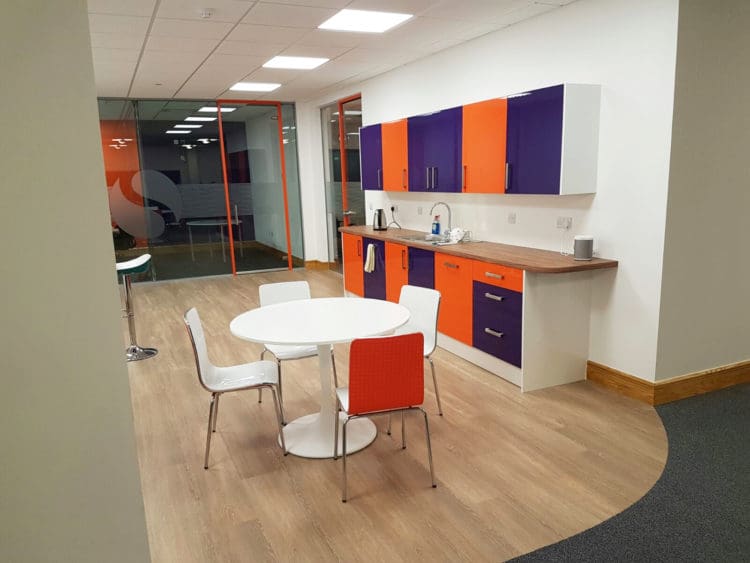Office Breakout Area and Kitchen Design and Fit Out by Rap Interiors