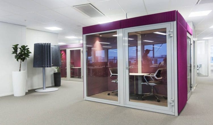 office pod for a refurbishment project