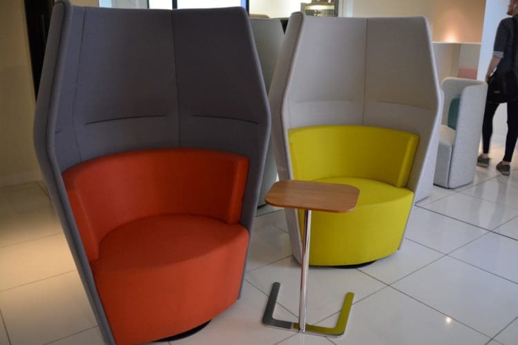 acoustic office furniture solutions with winged backs