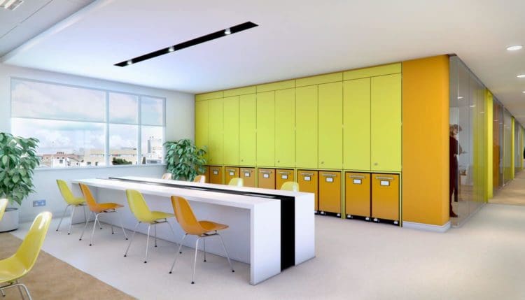 office design with work zones