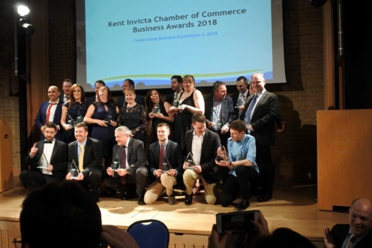 2018 Kent Invicta Chamber Awards in Canterbury Cathedral
