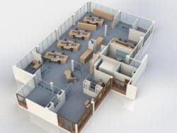 3D Office Interiors for Africa Express Line in Kent
