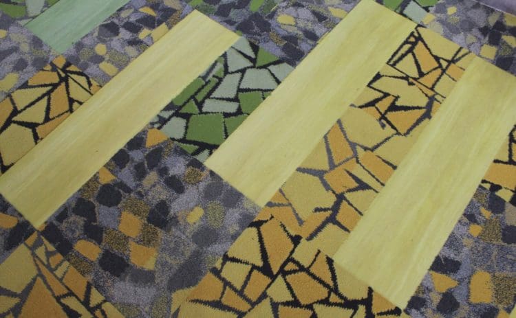 the orange carpet that impressed rap interiors' interior designers from maidstone at clerkenwell design week