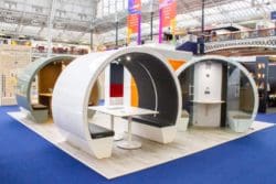 outdoor meeting pods designed by the meeting pod company