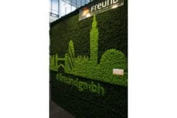a living wall of foliage on display at the surface design show 2019