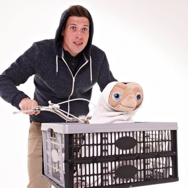 Jim Buddin with E.T.