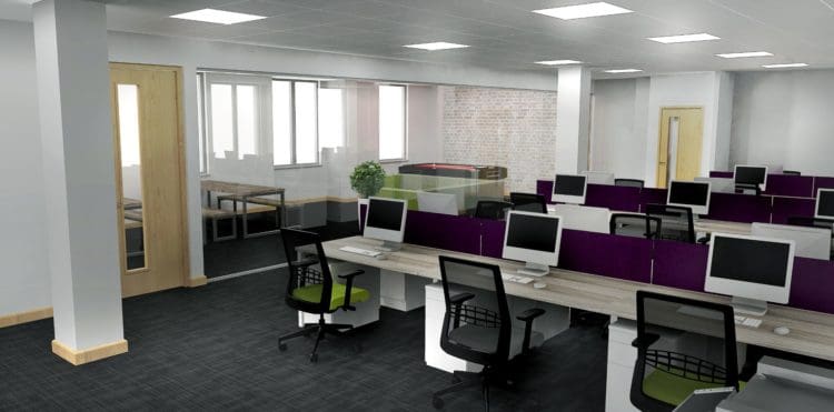 3D render of EPG Health Media in Kent by Rap Interiors