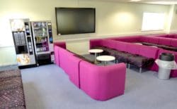 Academy Interior Design with Modular Furniture and a Vending Machine