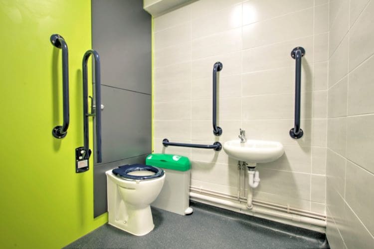 Disabled Toilet Refurbishment and Design by Fit Out Company Rap Interiors