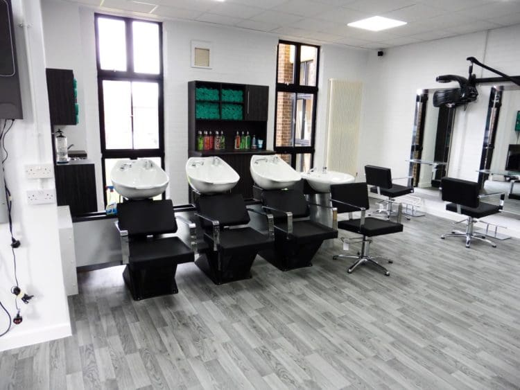 Modern Salon Design at East Kent College Dover by Rap Interiors