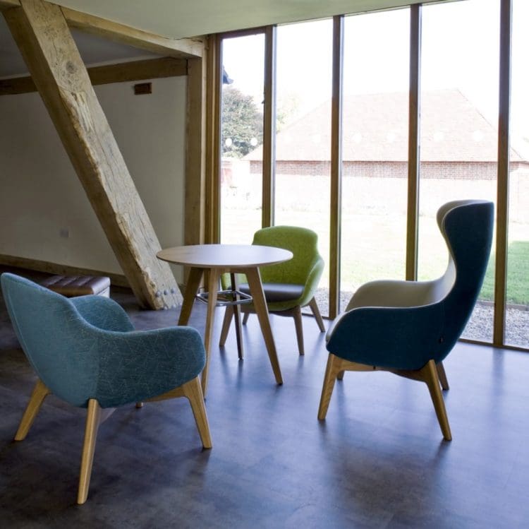 Modern office breakout furniture for an office design and refurbishment in Kent