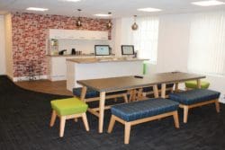 Office Breakout Area Interiors Created by London Interior Design Company Rap Interiors