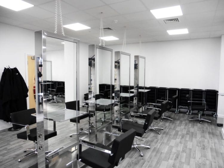 Salon Interior Design in Kent for East Kent College