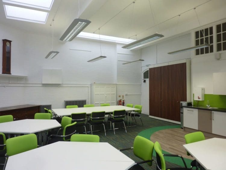 School Breakout Area Design with Shared Furniture