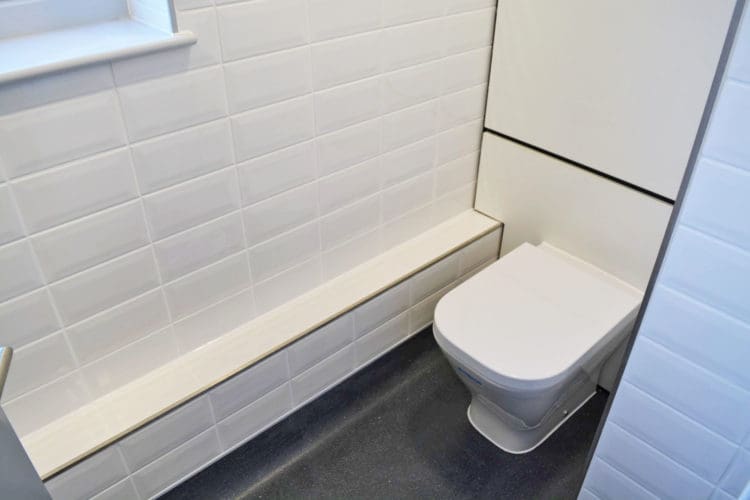Bright Toilet Refurbishment for an Office Dilapidation in Maidstone