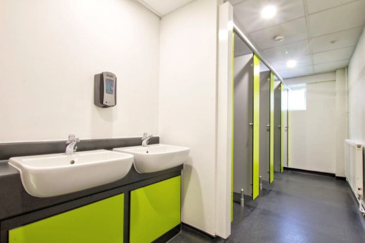 World of Books in Sussex Washroom Refurbishment by Rap Interiors