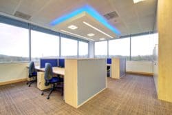 Commercial Fit Out with Office Furniture Solutions and a Suspended Ceiling