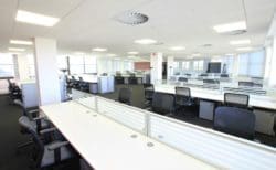 Office Furniture Solutions with Power Installed for a Corporate Office Design in London