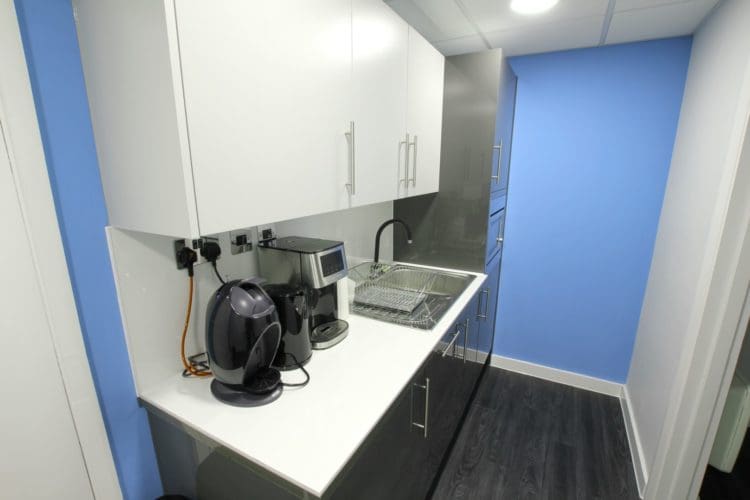 Small Office Kitchen Design — Installed by Fit Out Company Rap Interiors