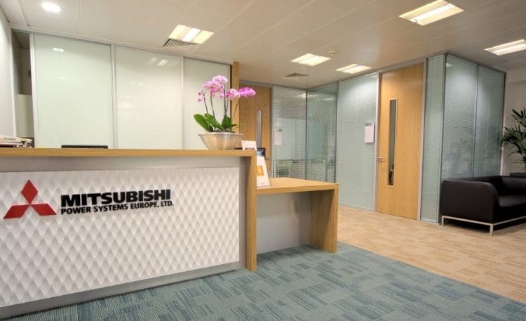 London Office Fit Out for Mitsubishi Systems by Rap Interiors