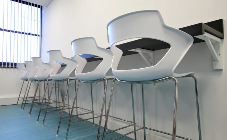 Breakout Area Breakfast Bar Installed for an Office Fit Out in London