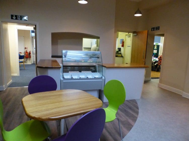 Office Breakout Area and Cafe Interior Design by UK Refurbishment Company Rap Interiors
