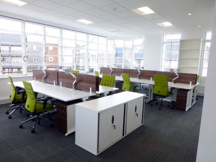 Modern Open Plan Office Design and Refurbishment at Liberty Property Trust in Kent