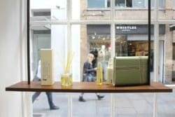 Hanging Shelf Display at Shiro London