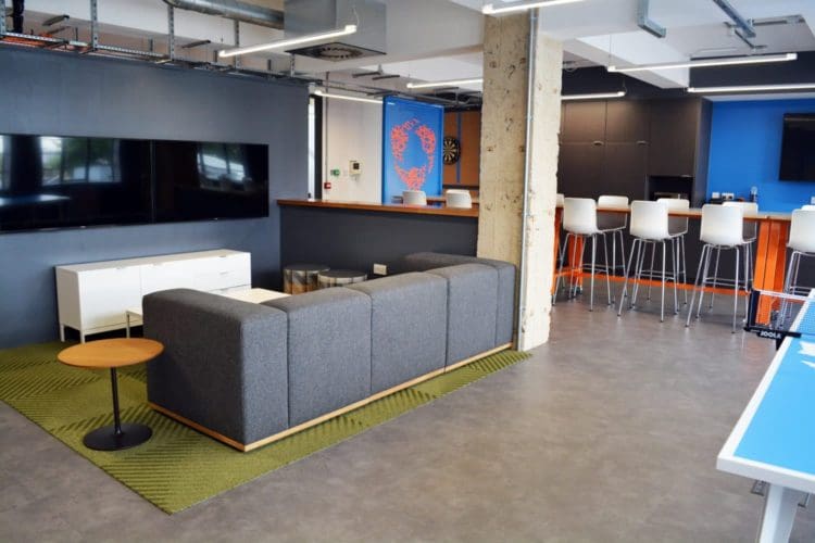 hudl office design and fit out london from rap interiors