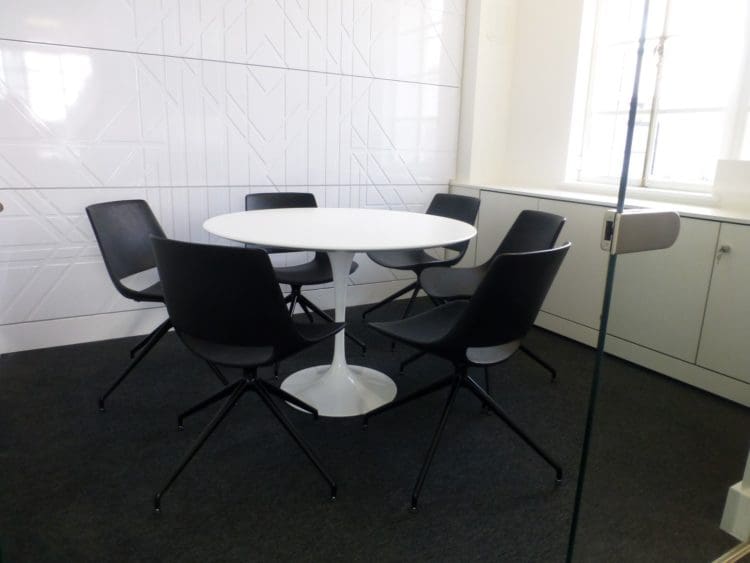Small Office Meeting Room Interior Design with a Table and Chairs — Liberty Property Trust in Kent