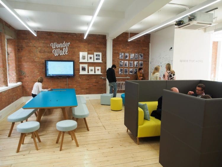 Modern office fit out with furniture