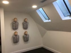 Office Interiors with Safety Dummies