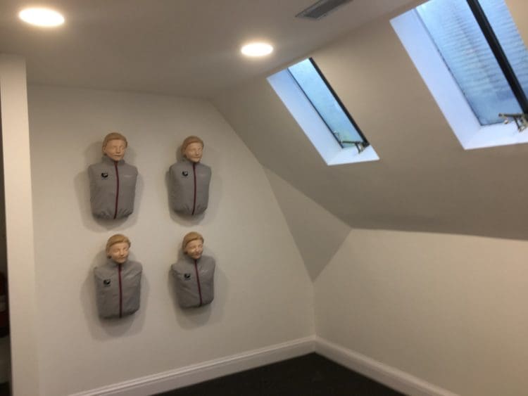 Office Interiors with Safety Dummies