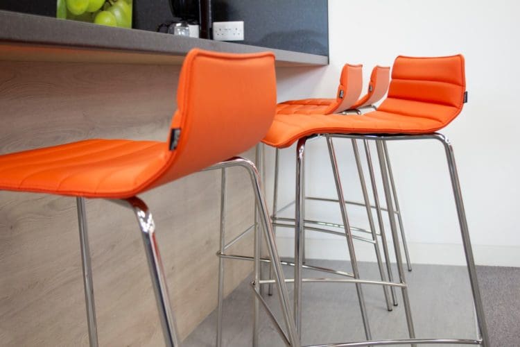 A Breakfast Bar Introduced as Part of an Office Refurbishment in Kent
