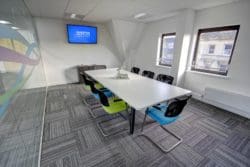 Questor Insurance in Kent: Office meeting room design and fit out