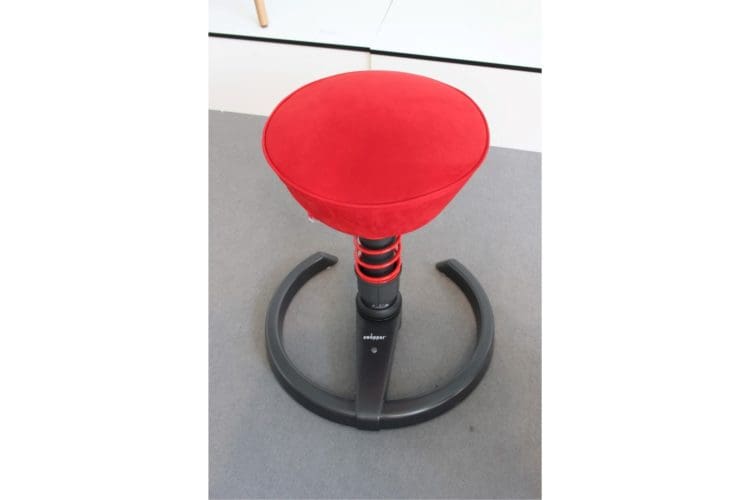 Red ergonomic furniture that is good for your posture