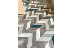 Geometric flooring design on show at clerkenwell 2019