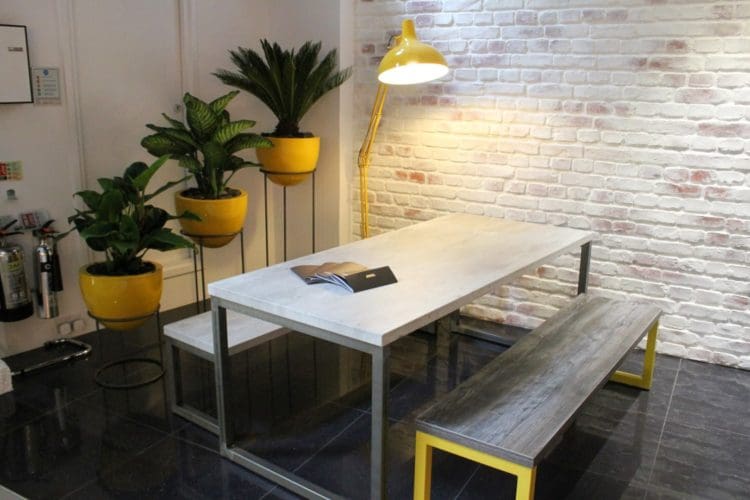 Industrial office design at the Frovi Furniture office in London
