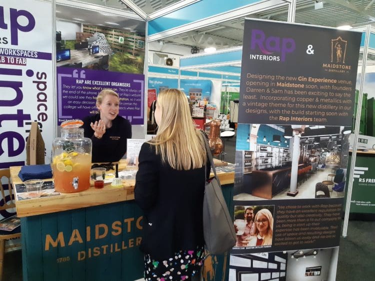 rap interiors and the gin distillery at the kent construction expo