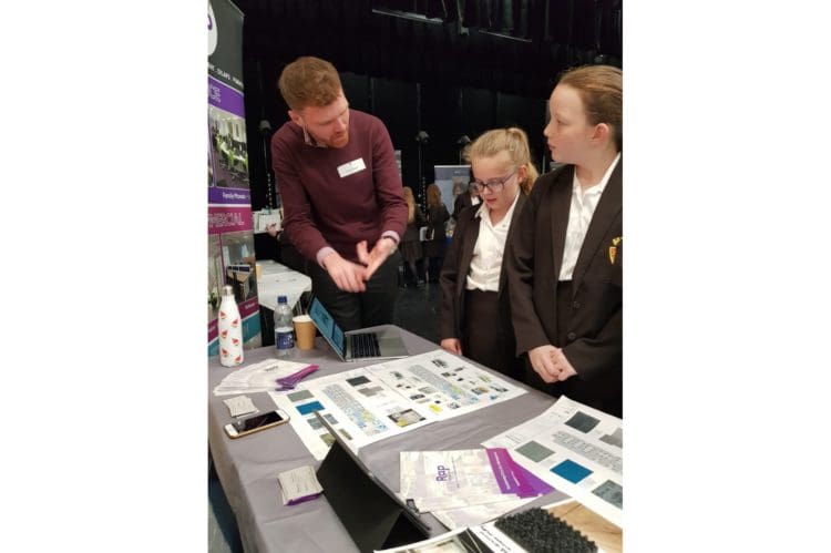 Rap Interiors visiting the Maidstone Grammar School for Girls careers fair
