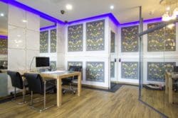 William Morris wallpaper used for a shop refurbishment in London