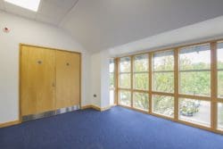 Bright and spacious office boardroom design