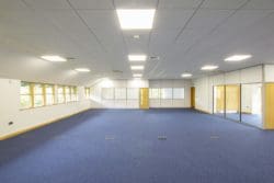 CAT B office fit out with new glass meeting rooms